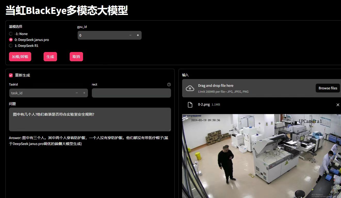 yl23455永利集团BlackEye多模态视听大模型完成DeepSe